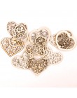 Piękny wzór serca drewniane Scrapbooking malarstwo kolekcja Craft akcesoria do robótek ręcznych diy Home Decoration 48-56mm 10 s
