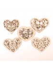 Piękny wzór serca drewniane Scrapbooking malarstwo kolekcja Craft akcesoria do robótek ręcznych diy Home Decoration 48-56mm 10 s