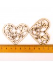 Piękny wzór serca drewniane Scrapbooking malarstwo kolekcja Craft akcesoria do robótek ręcznych diy Home Decoration 48-56mm 10 s