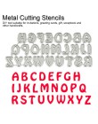 26 sztuk/zestaw litera alfabetu metalu wykrawania umiera dla strzał maszyna do cięcia DIY składana kartka scrapbooking garnitur