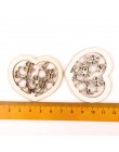 Piękny wzór serca drewniane Scrapbooking malarstwo kolekcja Craft akcesoria do robótek ręcznych diy Home Decoration 48-56mm 10 s
