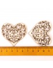 Piękny wzór serca drewniane Scrapbooking malarstwo kolekcja Craft akcesoria do robótek ręcznych diy Home Decoration 48-56mm 10 s