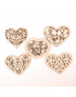Piękny wzór serca drewniane Scrapbooking malarstwo kolekcja Craft akcesoria do robótek ręcznych diy Home Decoration 48-56mm 10 s