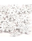 15 sztuk/partia boże narodzenie śnieżynka biała dekoracja z drewna rękodzieło DIY rzemiosło Scrapbooking drewniane ozdoby akceso
