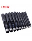 LMDZ 1 sztuk 11 rozmiar okrągły węgiel stal skóra Craft Shank Hollow dziurkacz 1mm-10mm dla skórzany pasek zespół uszczelka narz