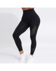CHRLEISURE kobiety wysokiej talii legginsy Push Up Hollow Fitness legginsy legginsy treningowe dla kobiet Casual Jeggings 4 kolo