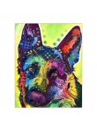SDOYUNO 40x50cm styl pop obraz bez ram diy według numerów kolorowy pies zdjęcia według numerów na płótnie zwierzęta dekoracji wn