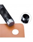 LMDZ 1 sztuk 11 rozmiar okrągły węgiel stal skóra Craft Shank Hollow dziurkacz 1mm-10mm dla skórzany pasek zespół uszczelka narz