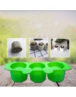 3 otwory okrągły geometryczny wielokątna betonowa doniczka wazon formy kaktus Cement formy silikonowe DIY świeca aromaterapeutyc