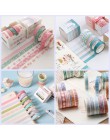 5 rolek cukierki kolor śliczny pasek Dot Washi taśma zestaw naklejek Scrapbooking dekoracja wnętrz strona dekoracji Lot 1306