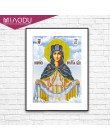 Miaodu 5d majsterkowanie malowanie diamentowa ścieg krzyżykowy Retro religia ikona lidera diamentowa mozaika mężczyźni haft diam