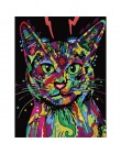 SDOYUNO 40x50cm styl pop obraz bez ram diy według numerów kolorowy pies zdjęcia według numerów na płótnie zwierzęta dekoracji wn