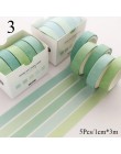 5 rolek cukierki kolor śliczny pasek Dot Washi taśma zestaw naklejek Scrapbooking dekoracja wnętrz strona dekoracji Lot 1306