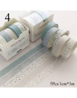 5 rolek cukierki kolor śliczny pasek Dot Washi taśma zestaw naklejek Scrapbooking dekoracja wnętrz strona dekoracji Lot 1306