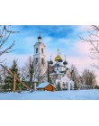 EverShine diament haftowany krajobraz diament malarstwo obraz ze strasu diament mozaika sprzedaż pełny zestaw kościół zima Home 