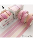 5 rolek cukierki kolor śliczny pasek Dot Washi taśma zestaw naklejek Scrapbooking dekoracja wnętrz strona dekoracji Lot 1306
