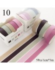 5 rolek cukierki kolor śliczny pasek Dot Washi taśma zestaw naklejek Scrapbooking dekoracja wnętrz strona dekoracji Lot 1306