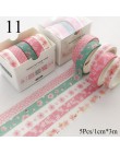 5 rolek cukierki kolor śliczny pasek Dot Washi taśma zestaw naklejek Scrapbooking dekoracja wnętrz strona dekoracji Lot 1306