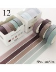 5 rolek cukierki kolor śliczny pasek Dot Washi taśma zestaw naklejek Scrapbooking dekoracja wnętrz strona dekoracji Lot 1306