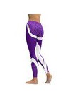 CHRLEISURE legginsy fitness geometryczne honeycomb cyfrowe drukowane legginsy wysokiej talii Hip oddychające poliester kobiety L