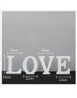 1 sztuk 15cm biały drewniany miłość ślub znak romantyczna dekoracja ślubna DIY małżeństwo miłość listy fotografia rekwizyty 15*1