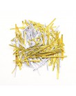 40/100pcs Bowknot metaliczny Twist drut wiązałkowy cukierki Lollipop pieczenia jasne torby do pakowania na tort weselny akcesori