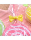 40/100pcs Bowknot metaliczny Twist drut wiązałkowy cukierki Lollipop pieczenia jasne torby do pakowania na tort weselny akcesori