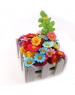 100 sztuk/partia 2.5cm Mini Daisy dekoracyjny kwiat sztuczne jedwabne kwiaty dekoracja na przyjęcie ślubne Home Decor (bez łodyg