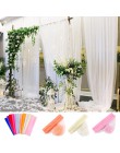 FENGRISE 5M 10M Bride Party Decor Organza ślubna tiulowa tkanina Sheer Swag kurtyna tło rustykalne dekoracje ślubne impreza impr