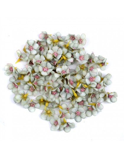 50 sztuk 2cm Multicolor Mini jedwab sztuczna stokrotka kwiat głowy dla korony ślub girlanda dekoracyjna Handmade DIY scrapbookin