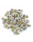 50 sztuk 2cm Multicolor Mini jedwab sztuczna stokrotka kwiat głowy dla korony ślub girlanda dekoracyjna Handmade DIY scrapbookin