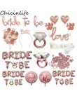 Chicinlife panna młoda być tematem balon foliowy Cupcake Topper Sash wieczór panieński diamentowy pierścionek foliowy balon słom