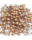 50 sztuk Mini jagody plastikowe sztuczne owoce małe sztuczna perła kwiat Stamens Cherry ślub DIY pudełko zdobione wieńce Xmas