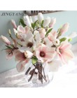 Dekoracje ślubne jedwabne kwiaty orchidei Magnolia sztuczne, na ślub kwiaty do dekoracji wnętrz