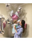 12 sztuk Baby Shower 18 cali różowe białe gwiazdkowe balony z helem dziewczyny akcesoria na przyjęcie urodzinowe 1st Party Decor
