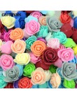 50 sztuk/partia sztuczne Mini pianka pe kwiat róży Handmade DIY dekoracje ślubne DIY Scrapbooking sztuczny kwiat pocałunek Ball