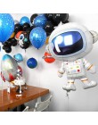 20 sztuk 10 cal miejsca impreza tematyczna balony astronauta rakieta z balonów foliowych z nadrukiem w gwiazdki lateksowe powiet