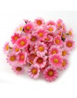 100 sztuk/partia 2.5cm Mini Daisy dekoracyjny kwiat sztuczne jedwabne kwiaty dekoracja na przyjęcie ślubne Home Decor (bez łodyg