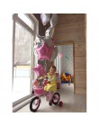 12 sztuk Baby Shower 18 cali różowe białe gwiazdkowe balony z helem dziewczyny akcesoria na przyjęcie urodzinowe 1st Party Decor