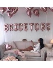 Różowe złoto litery Bride to be balon foliowy ślub wieczór panieński zaangażowanie dekoracje na wieczór panieński zaopatrzenie n