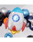 20 sztuk 10 cal miejsca impreza tematyczna balony astronauta rakieta z balonów foliowych z nadrukiem w gwiazdki lateksowe powiet