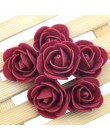 50 sztuk/partia sztuczne Mini pianka pe kwiat róży Handmade DIY dekoracje ślubne DIY Scrapbooking sztuczny kwiat pocałunek Ball