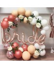 Różowe złoto litery Bride to be balon foliowy ślub wieczór panieński zaangażowanie dekoracje na wieczór panieński zaopatrzenie n