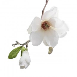 Dekoracje ślubne jedwabne kwiaty orchidei Magnolia sztuczne, na ślub kwiaty do dekoracji wnętrz