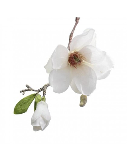 Dekoracje ślubne jedwabne kwiaty orchidei Magnolia sztuczne, na ślub kwiaty do dekoracji wnętrz
