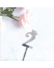 0-9 numery wykaszarki do ciast z okazji urodzin urocza korona numer chorągiewki na tort akrylowy Cupcake Topper urodziny dekorac
