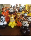 Zwierzę z dżungli zestaw balonów dekoracje na imprezę urodzinową dla dzieci zoo Safari balony ze zwierzętami jungle party akceso