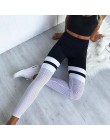 Legginsy damskie Fitness dorywczo spodnie do ćwiczeń ołówek elastyczne spodnie gradientowe Legging Skinny leginsy gotyckie siatk