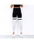 Legginsy damskie Fitness dorywczo spodnie do ćwiczeń ołówek elastyczne spodnie gradientowe Legging Skinny leginsy gotyckie siatk