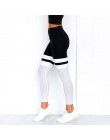 Legginsy damskie Fitness dorywczo spodnie do ćwiczeń ołówek elastyczne spodnie gradientowe Legging Skinny leginsy gotyckie siatk
